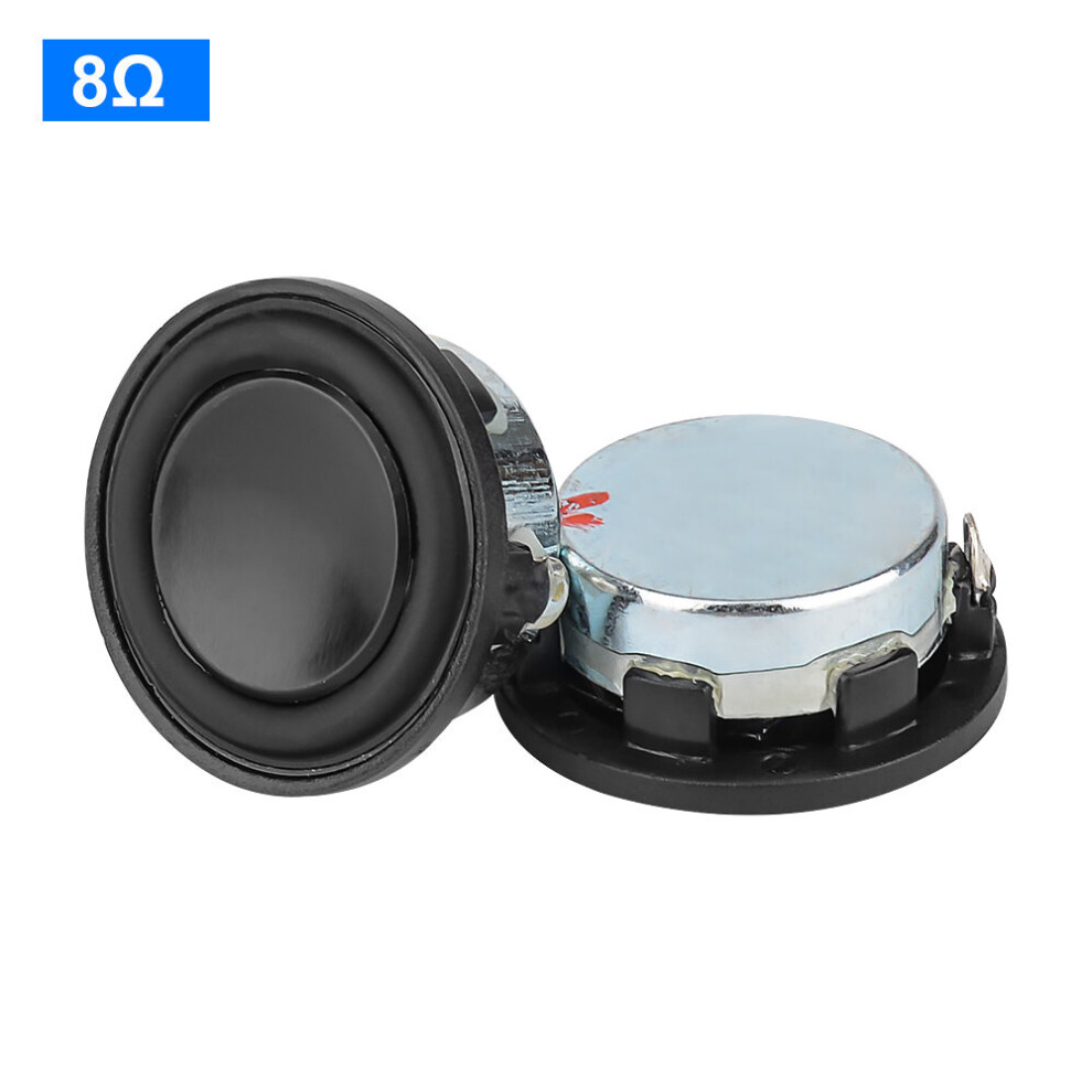 (A-8 Ohm) Aiyima 1 Inch 4 Ohm/8Ohm 3W Mini Speaker 28Mm Full Range Midrange Bass Pu Side Bluetooth Ultra-Thin Round Neodymium Speakers 2Pc 4851195385290