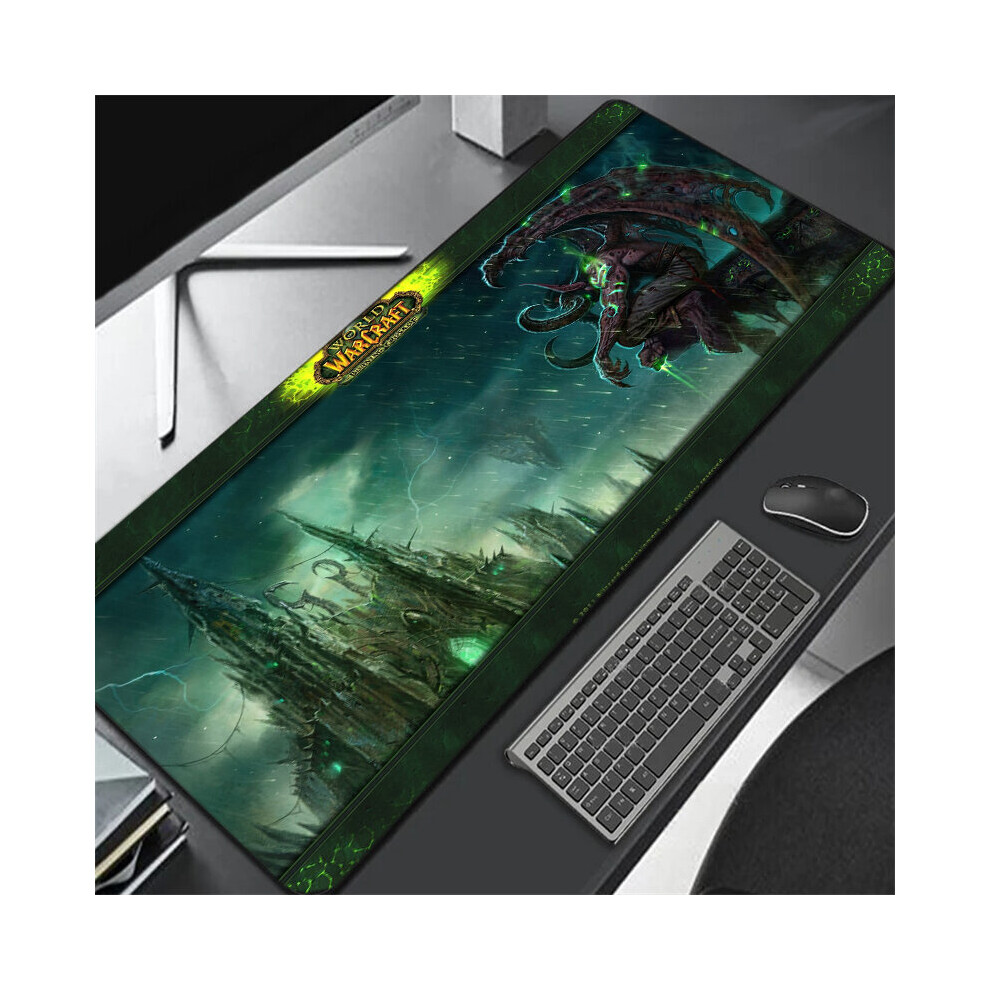 (A-Warcraft-15 300X700 2Mm) World Of Warcraft Gaming Mousepad Speed Locking Edge Natural Horde Alliance Mouse Pad Rubber Large Computer Desk Keyboard 4855357877845
