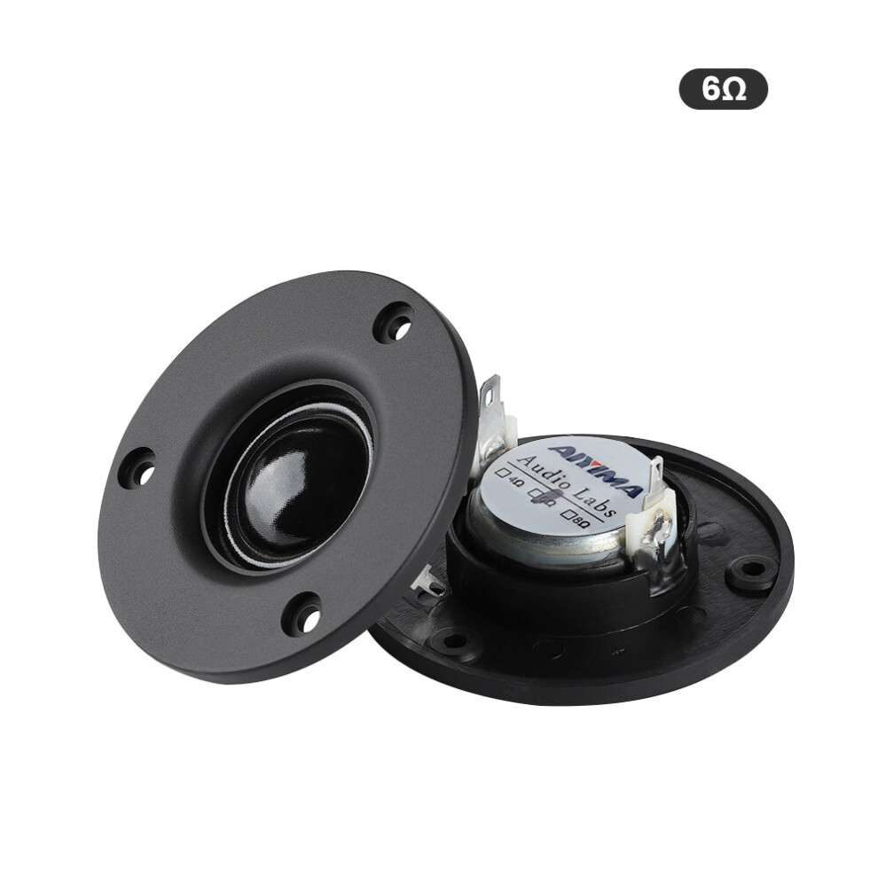 (A-6 Ohm Speaker) Aiyima 2Pcs 3 Inch Tweeter Audio Speaker 25 Core Silk Membrane 4 6 Ohm 20W Treble Loudspeaker Hifi Sound Speaker Home Theater 4851195406896
