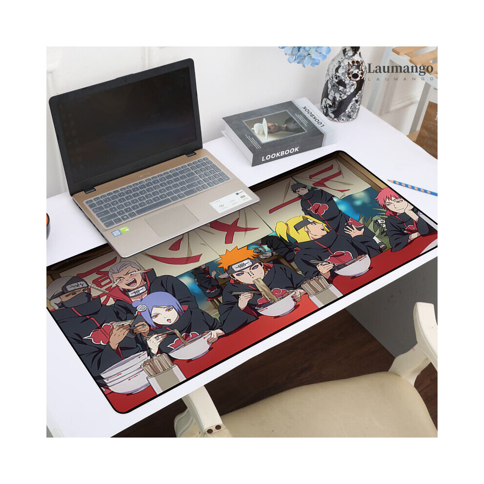 (A-Bean Paste 300X600x3mm) Large Mouse Pad Mats Mousepad Pc Gamer Kakashi Gaara Sasuke N-Narutos Extended Pc Accessories Gaming Laptops Keyboard Mat 4855357854051