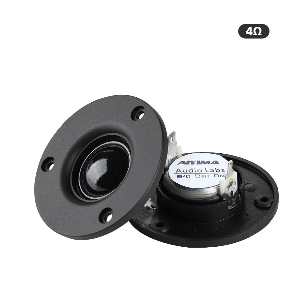 (A-4 Ohm Speaker) Aiyima 2Pcs 3 Inch Tweeter Audio Speaker 25 Core Silk Membrane 4 6 Ohm 20W Treble Loudspeaker Hifi Sound Speaker Home Theater 4851195406872