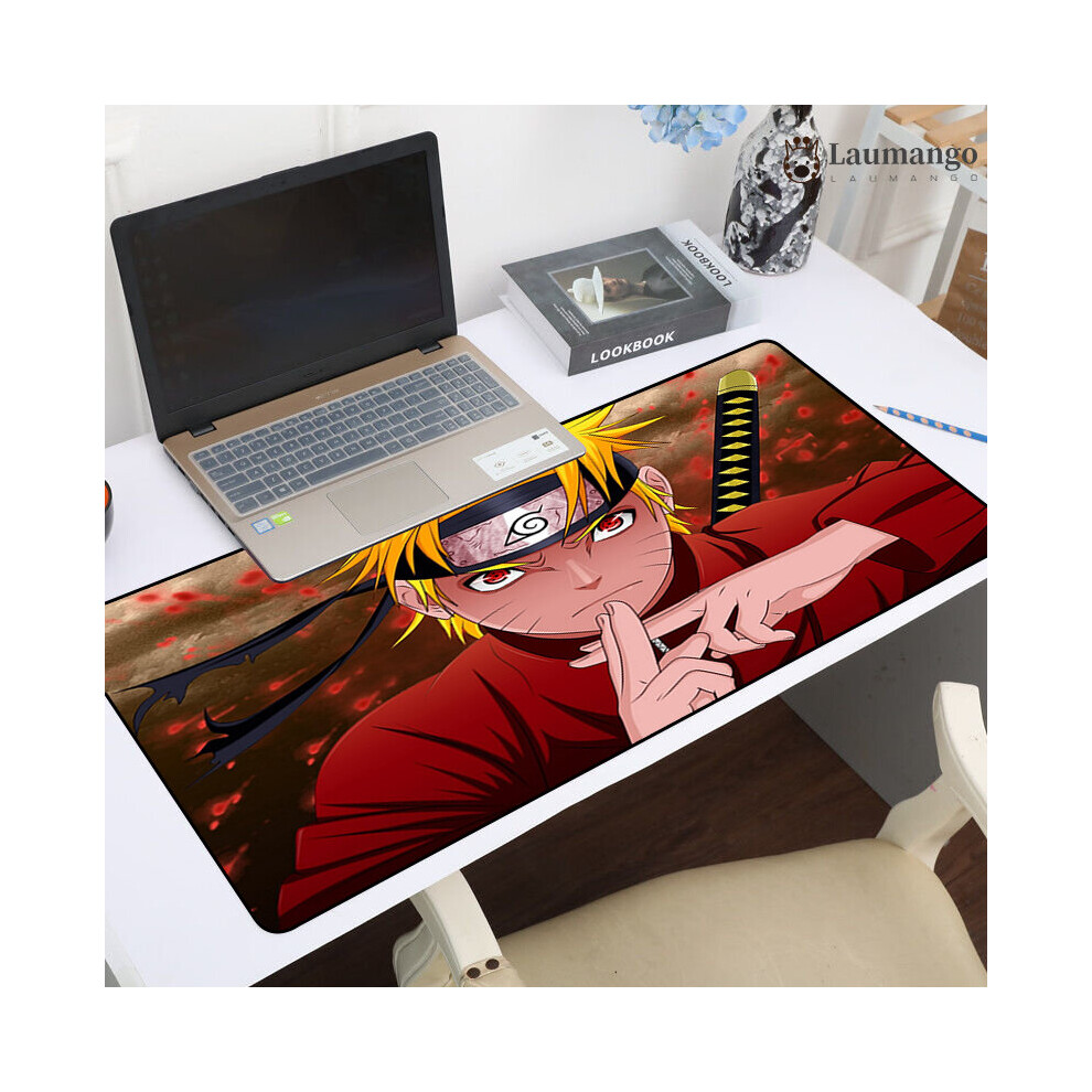(A-Hc007042 300X600x3mm) Large Mouse Pad Mats Mousepad Pc Gamer Kakashi Gaara Sasuke N-Narutos Extended Pc Accessories Gaming Laptops Keyboard Mat An 4855357854594