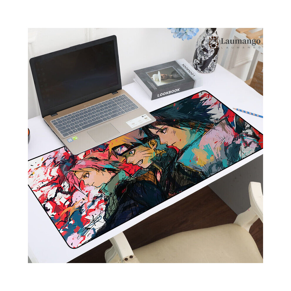 (A-Hc007045 300X600x3mm) Large Mouse Pad Mats Mousepad Pc Gamer Kakashi Gaara Sasuke N-Narutos Extended Pc Accessories Gaming Laptops Keyboard Mat An 4855357854860