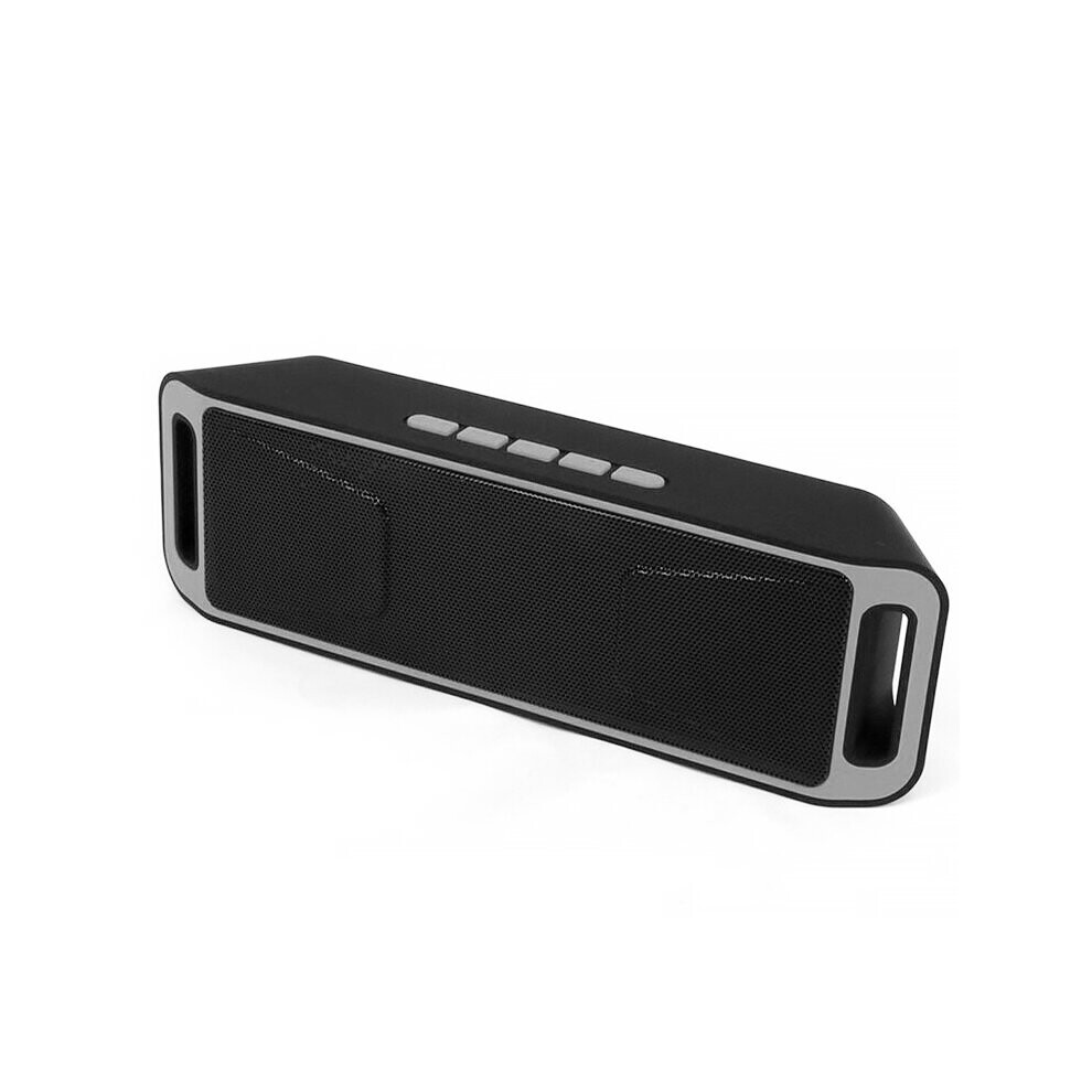 (A-) Wireless Audio Bt Speaker Amplifier Stereo Subwoofer Portable Speaker Tf Usb Fm Radio Built-In Mic Dual Bass Bluetooth Speaker Gray 4851195406834