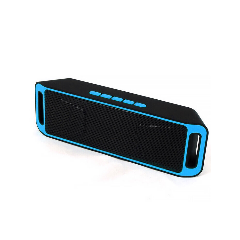 (A-) Wireless Audio Bt Speaker Amplifier Stereo Subwoofer Portable Speaker Tf Usb Fm Radio Built-In Mic Dual Bass Tooth Speaker Blue 4851195406810