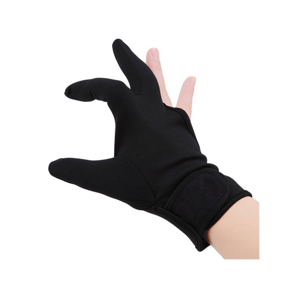 Dechoicelife Black Heat Resistant Three Fingers Glove Hair Straightener Curling Hairdressing 3 Finger Gloves Hair Styling Tools