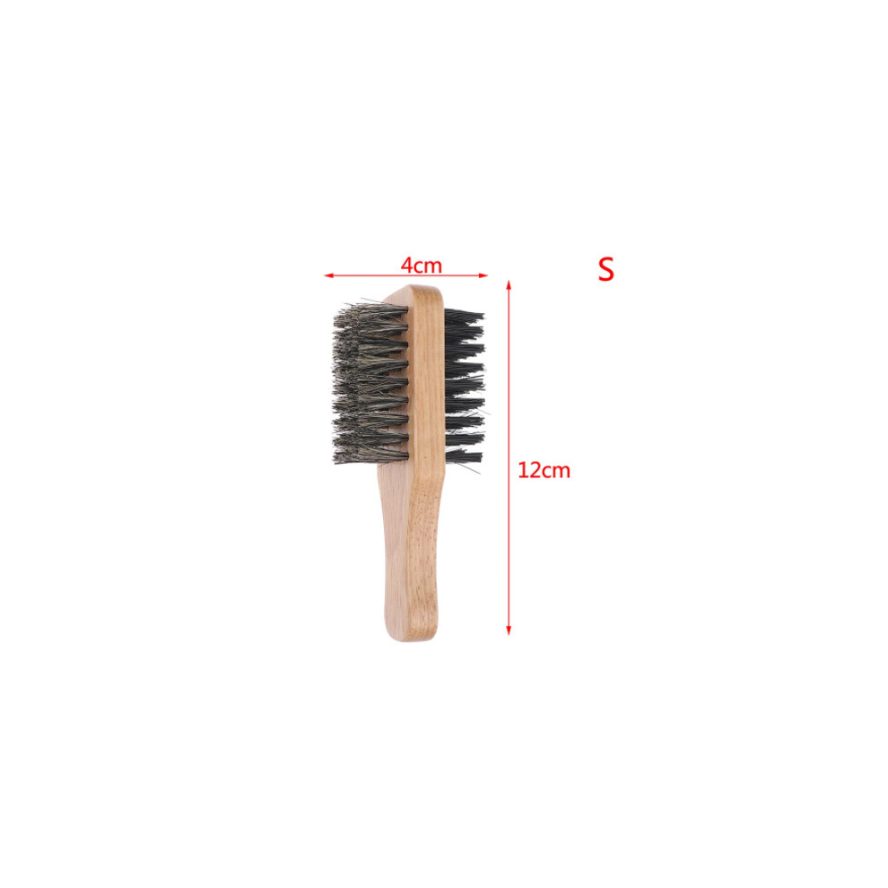 Dechoicelife Unisex Not,Specified (A-S) Natural Ceramic Plywood Straightening Comb Brush Clamp Fibre Styling Hair Care Tools Hair Double Sided Hairdressing