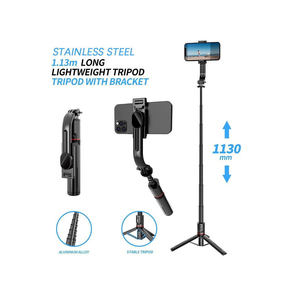 (A-S-No S) Selfies Stick Selfie Sticks Cell Phone Tripod Smartphone Mount Holder Mobile Camera Stabilizer With Remote Shutter Fill Light 4855008112295