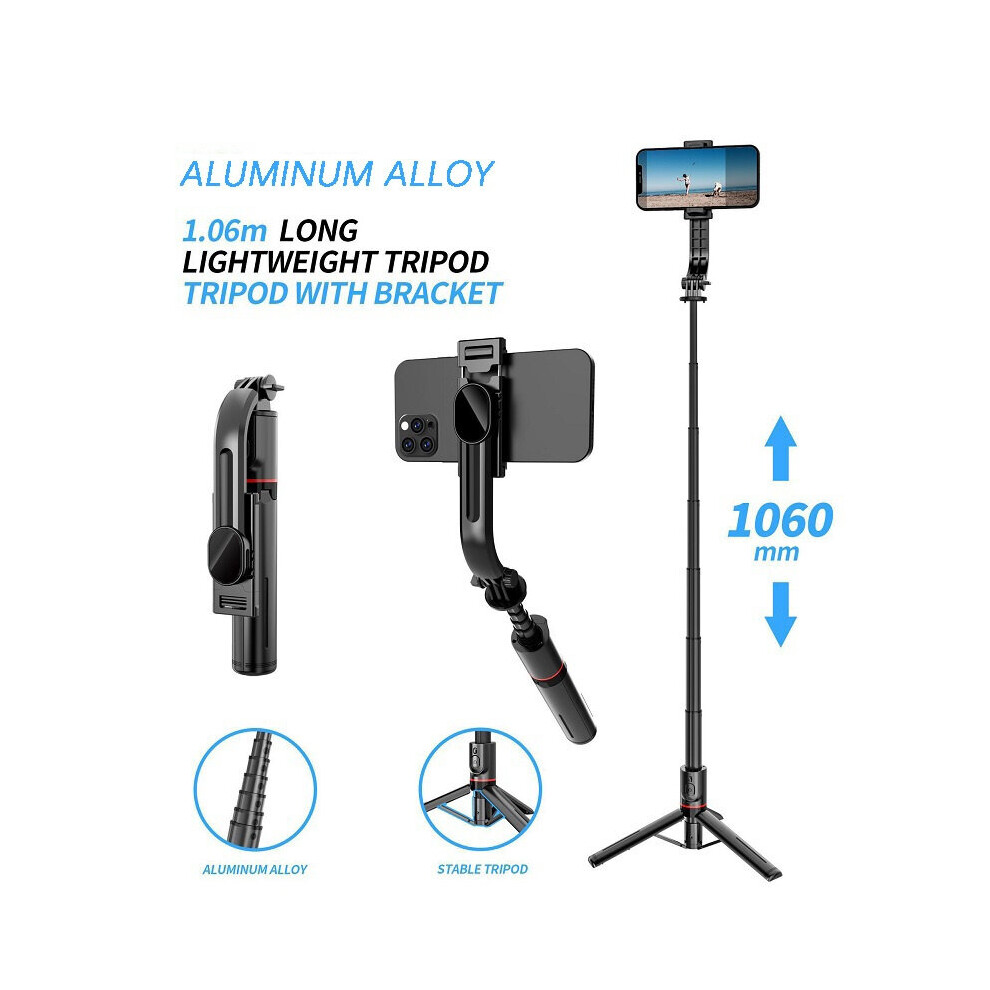 (A-A-No S) Selfies Stick Selfie Sticks Cell Phone Tripod Smartphone Mount Holder Mobile Camera Stabilizer With Remote Shutter Fill Light 4855008112271