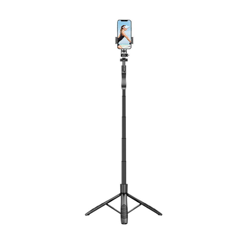 (A-Model L16) Aluminum Alloy Selfie Stick Tripod 360 Rotation 1.6M Phone Stand Holder Bluetooth-Compatible Wireless Telescopic For Ios Android 4855008119072