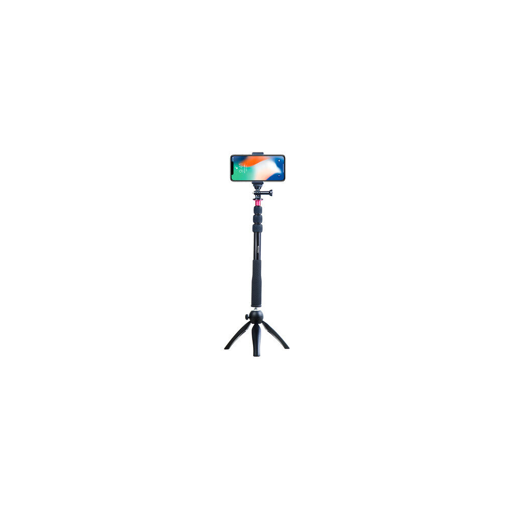 (A-) For Xiao Mi Phones Gopro Iphone 6S X Camera Handheld Extendable Pole Selfies Camera Monopod Selfie Stick Tripod Para Selfie Black 4855008124090