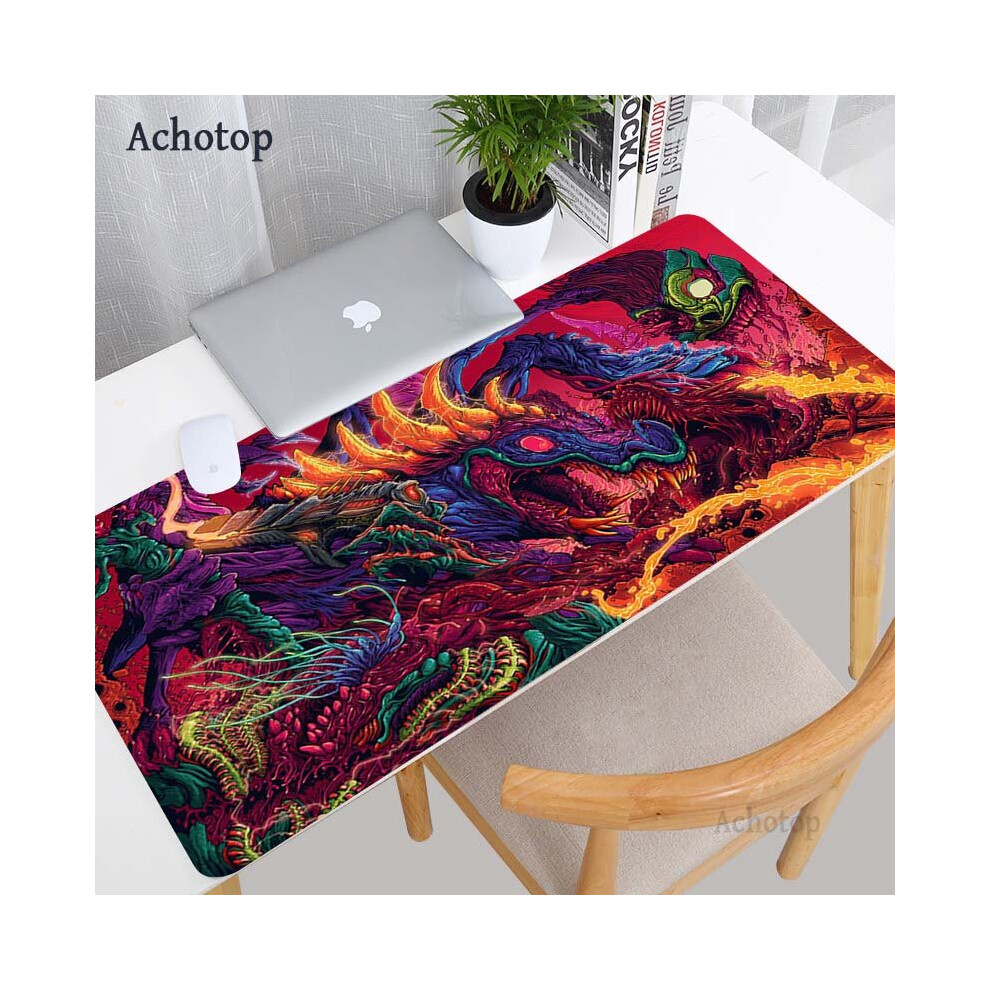 (A-Ac00052 (1) 300X600x2mm) Mythical Beast Dragon Mouse Pad 90X40cm Anime Xxl Gaming Padmouse Art Gamer Laptop Keyboard Mouse Mats For Playing Game Cs 4855357884867