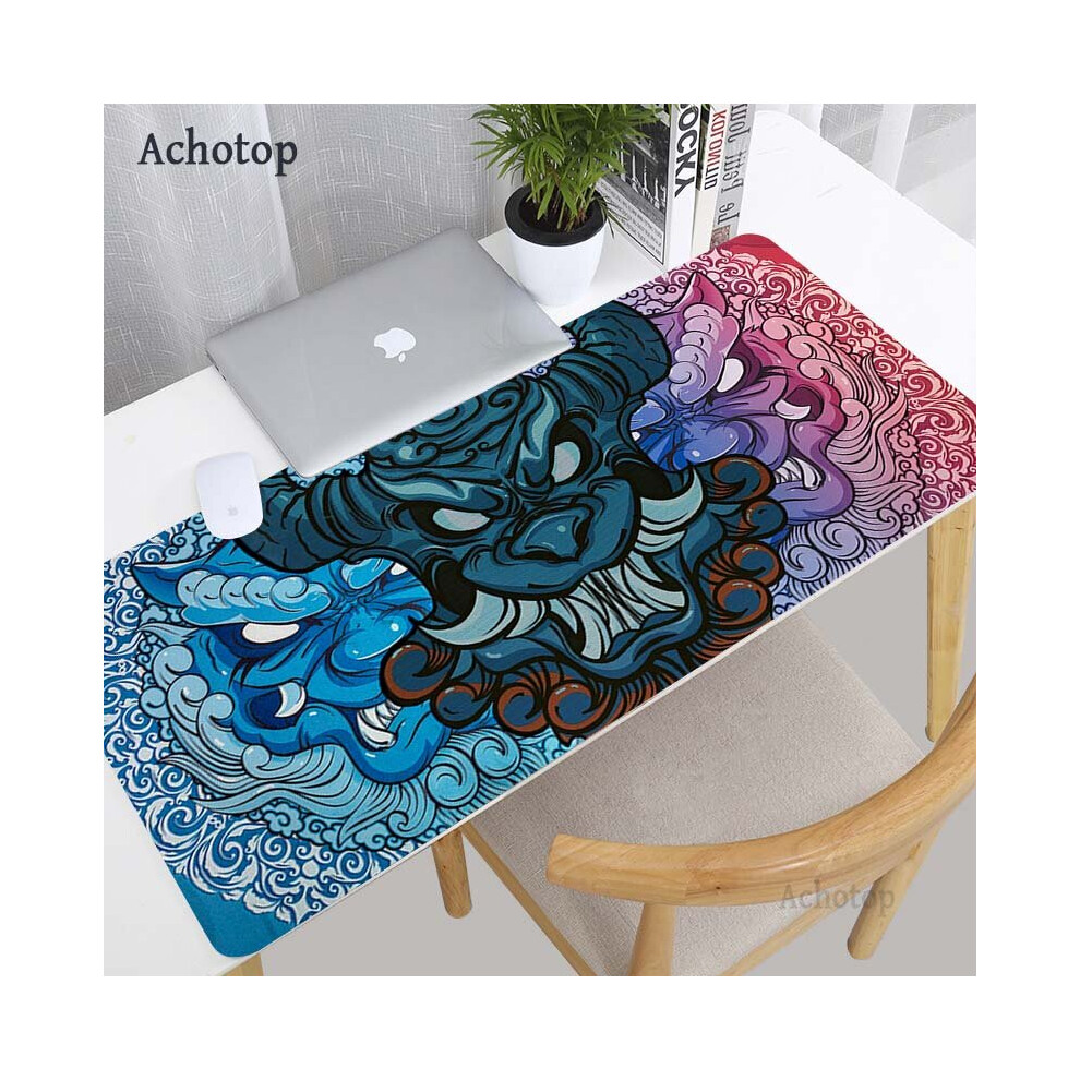 (A-Ac00052 500X1000x3mm) Mythical Beast Dragon Mouse Pad 90X40cm Anime Xxl Gaming Padmouse Art Gamer Laptop Keyboard Mouse Mats For Playing Game Csgo 4855357884836