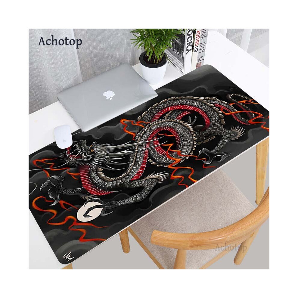 (A-Wa00090 (2) 500X1000x3mm) Mythical Beast Dragon Mouse Pad 90X40cm Anime Xxl Gaming Padmouse Art Gamer Laptop Keyboard Mouse Mats For Playing Game C 4855357886335