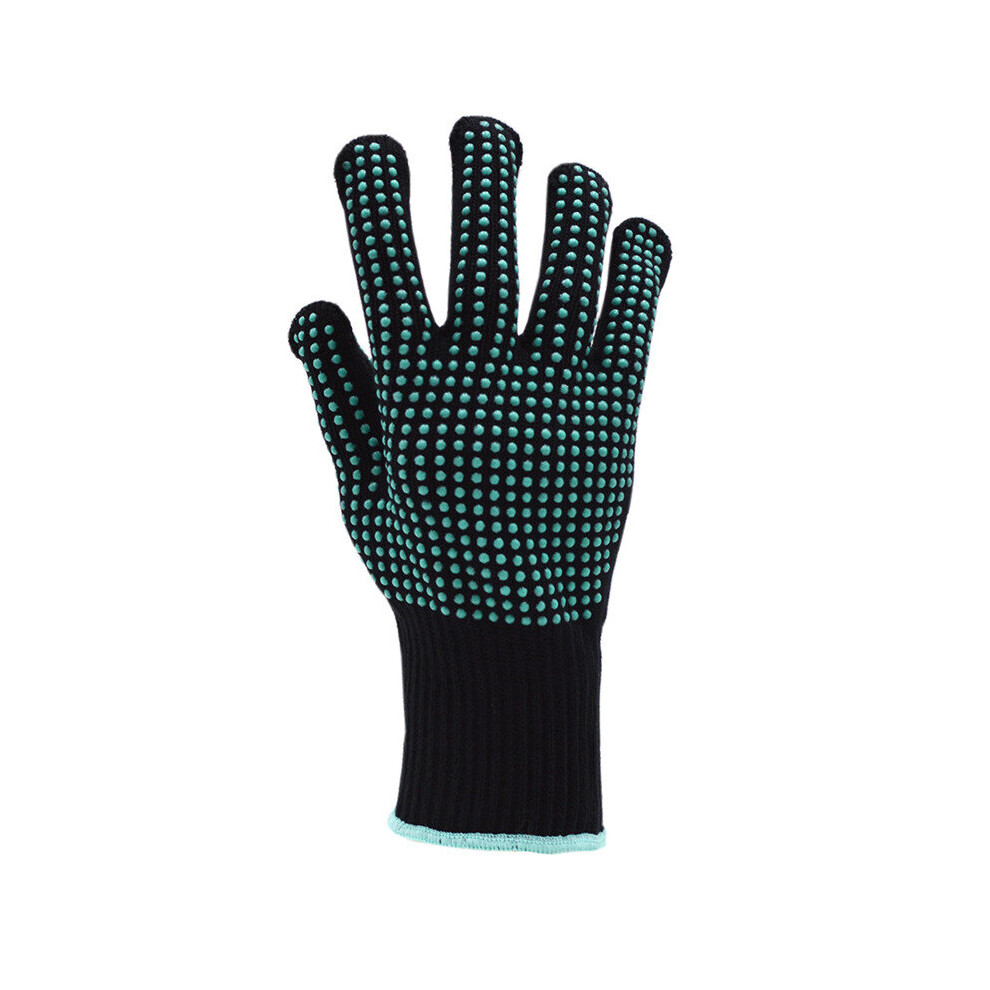Photos - Hair Pin / Headband / Elastic Hair Tie  1pair Hair Straightener Perm Curling Hairdressing Heat Resistant Finger Glove Hair Care Styling Tools The(a-Green silicone)