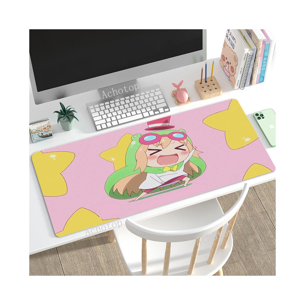 (A-Cn0019 (12) 500X1000x3mm) Kawaii Mat Mousepad Company Cute Cat Mause Pad Carpet Deskmat 90X40 Mouse Pad Gamer Mechanical Keyboard Gaming Black/Pink 4855357808238