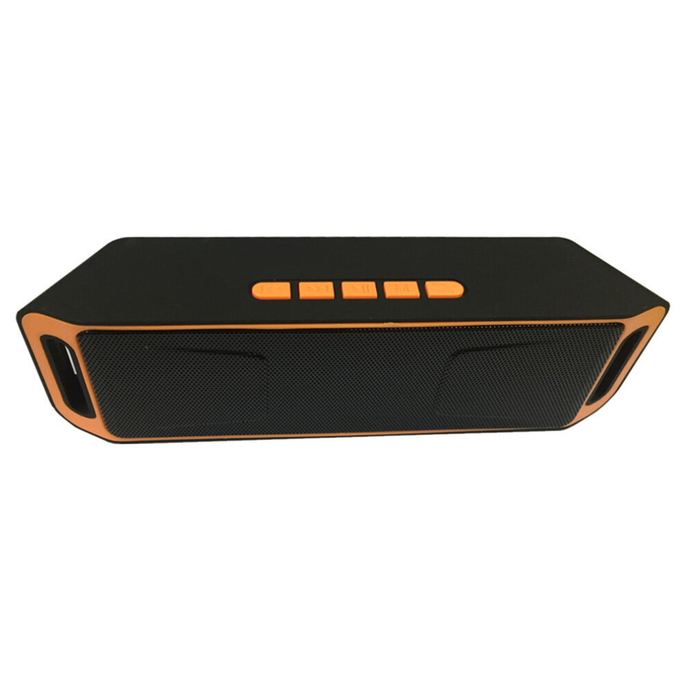 (A-) 40W Portable Bluetooth Speaker Wireless Outdoor Stereo Waterproof Usb/Tf/Aux Fm Speaker Orange 4851195417618