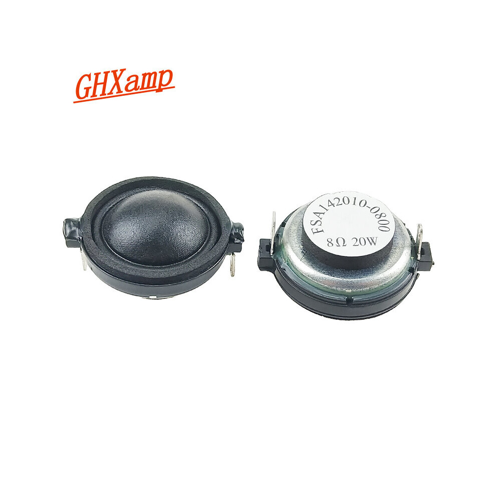 Ghxamp 1.2 Inch 30Mm Neodymium Tweeter Speaker Dome Silk Film Treble Loudspeaker 8Ohm 20W For Hifi Multimedia Bookshel Audio 2Pc 4851195394247