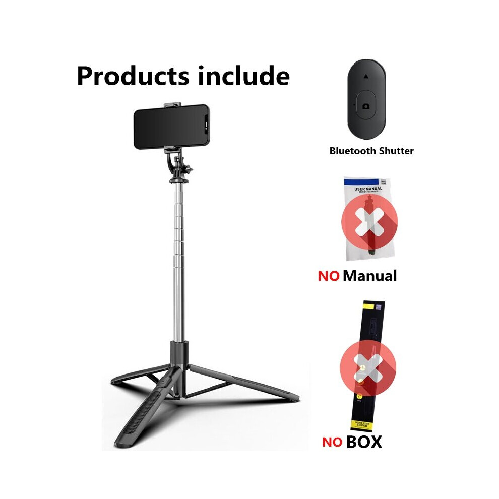(A-No Box) Fangtuosi New 158Cm Wireless Bluetooth Selfie Stick Tripod Foldable Monopod For Gopro Sports Action Camera Smartphones 4855008106461