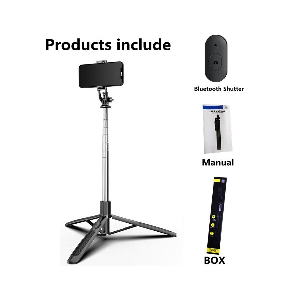 (A-) Fangtuosi New 158Cm Wireless Bluetooth Selfie Stick Tripod Foldable Monopod For Gopro Sports Action Camera Smartphones Black 4855008106447
