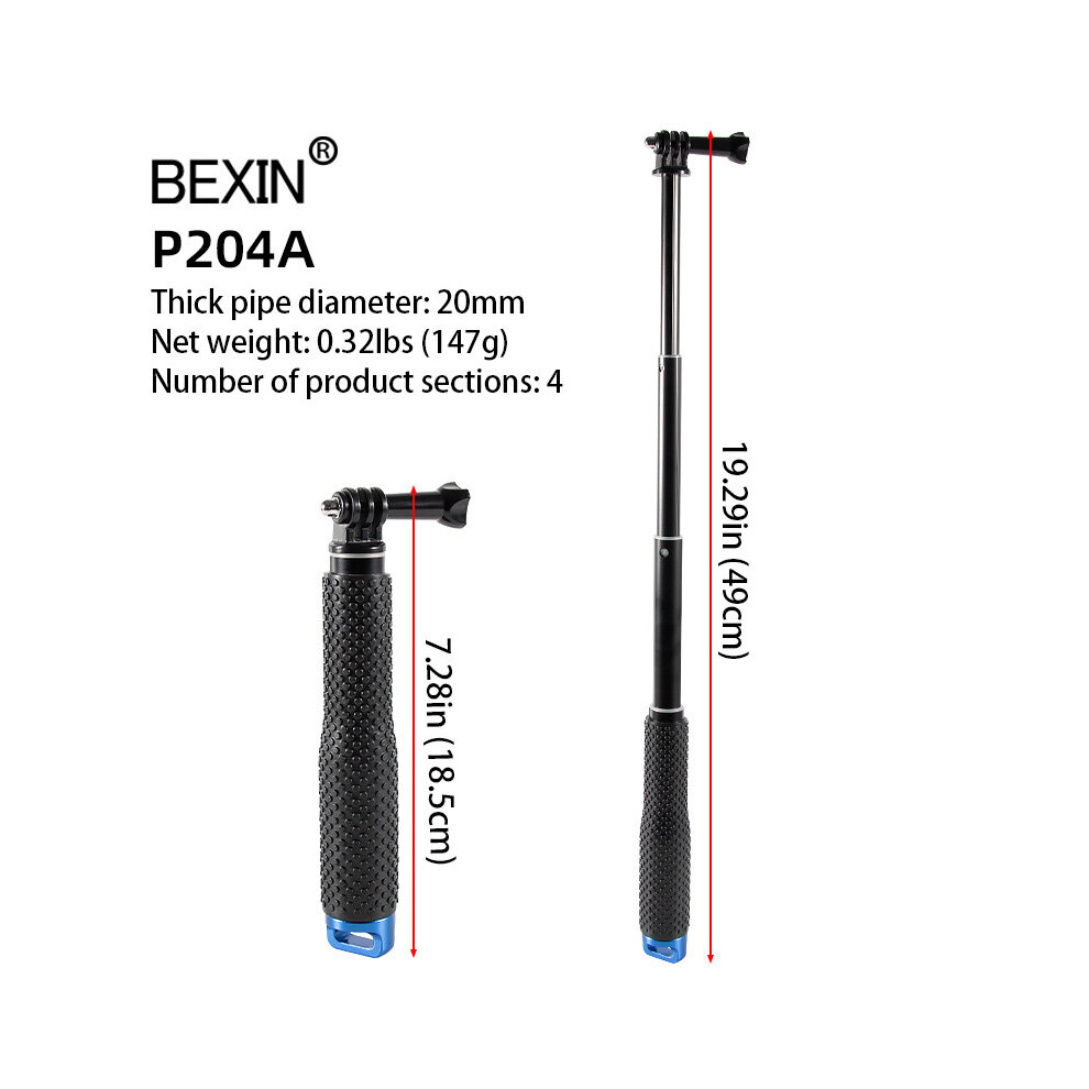 (A-P204a) New Tripod Extension Selfie Stick For Dji Om 5 Osmo Mobile 5 4 3 Gimbal Camera Feiyu Zhiyun Smooth Moza Mini Isteady Accessories 4855008112509