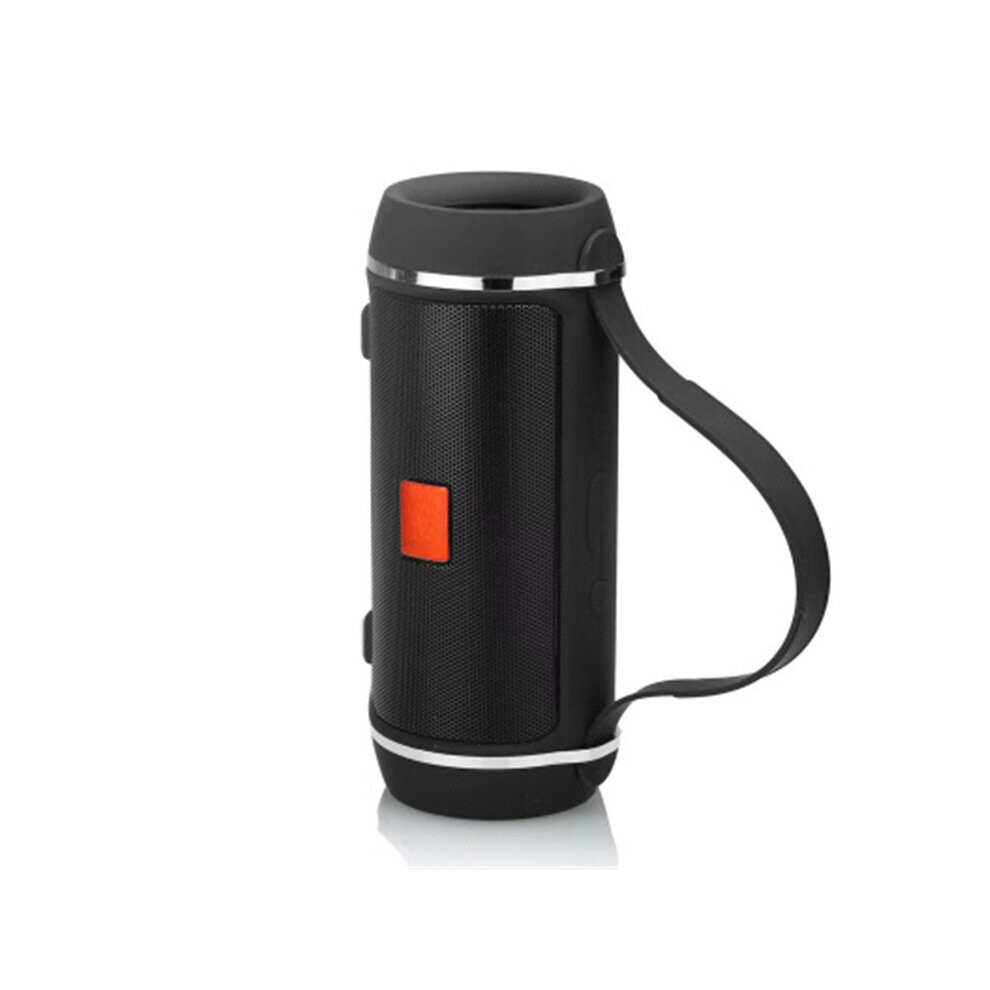 (A-) Portable Bluetooth Speaker Wireless Bass Subwoofer Waterproof Outdoor Speakers Boombox Wireless Connection Outdoor Sports Audio Black 4855059761954