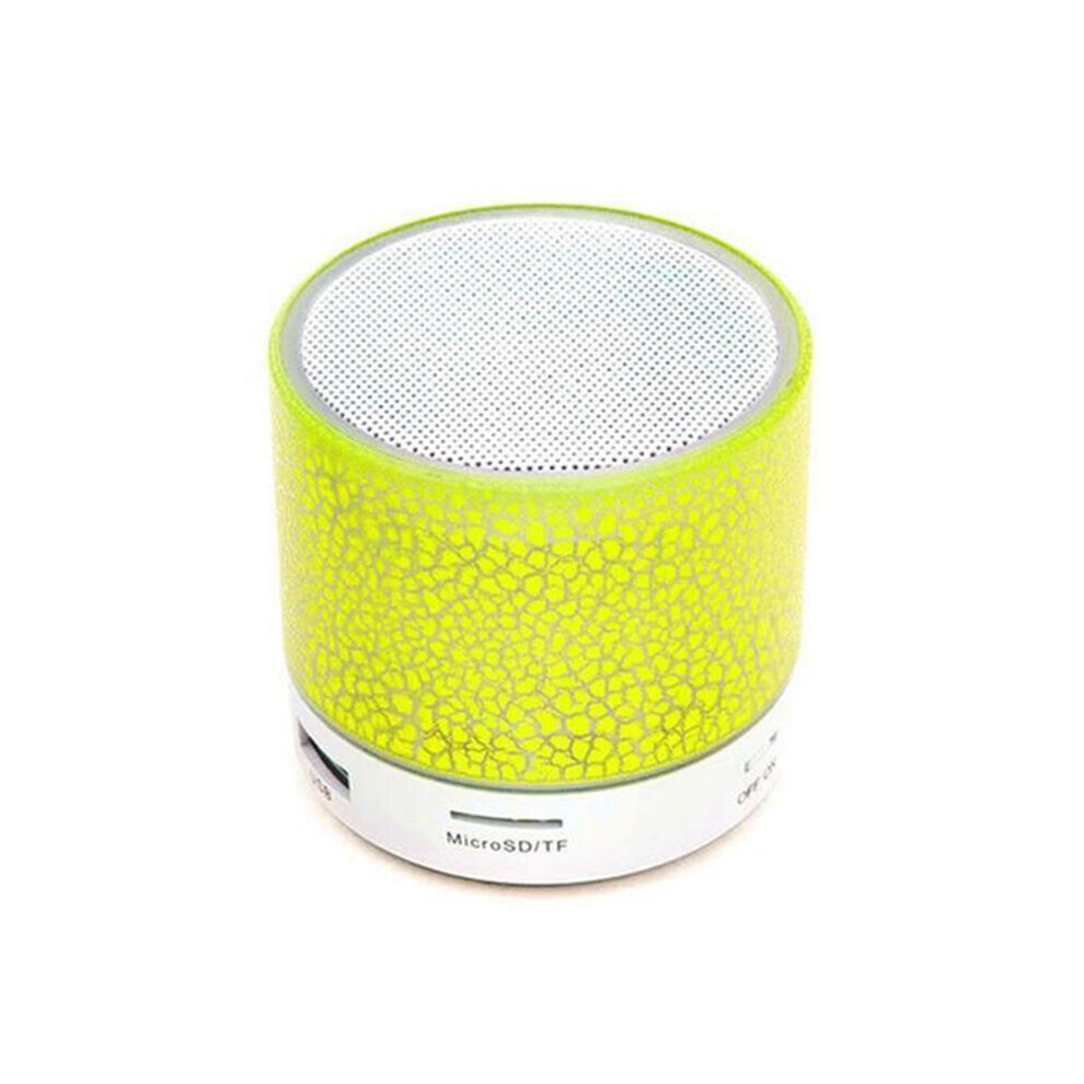 (a-Yellow) Speaker Mini Wireless Loudspeaker Crack LED TF Card USB Subwoofer Portable MP3 Music Sound Column for PC Phone Speakers H-best-image-OPC-PC52S8N-NEW