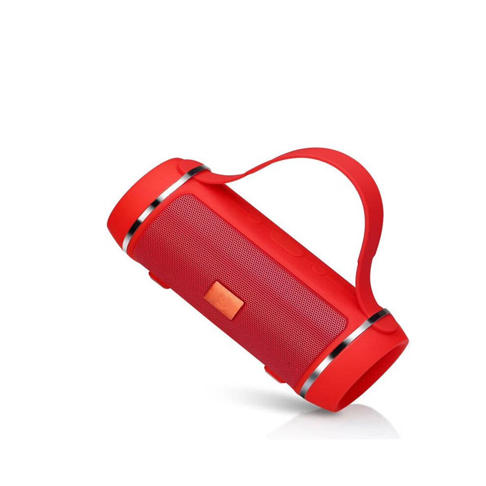 (A-) Portable Bluetooth Speaker Wireless Bass Subwoofer Waterproof Outdoor Speakers Boombox Wireless Connection Outdoor Sports Audio Red 4855059761992