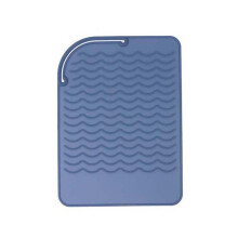 (a-blue) Silicone Heat Resistant Pad Curling Iron Hair Straightener Special Silicone Heat Pad Bag Anti-heat P[rofessional Styling Tools