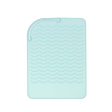 (a-green) Silicone Heat Resistant Pad Curling Iron Hair Straightener Special Silicone Heat Pad Bag Anti-heat P[rofessional Styling Tools