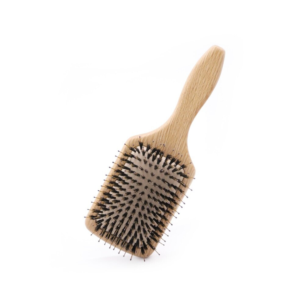 Dechoicelife (A-Boar Mix Nylon 1) Soft Boar Bristle Hair Brush Wood Brush For Hair Wooden Comb Airbag Brush Hair Straightener Boar Brush
