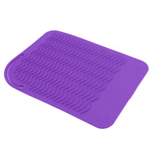 Silicone Heat Resistant Travel Mat Pouch for Curling Iron Hair Straightener Multi-function Anti-slip Flat Iron Hair Styling Tool