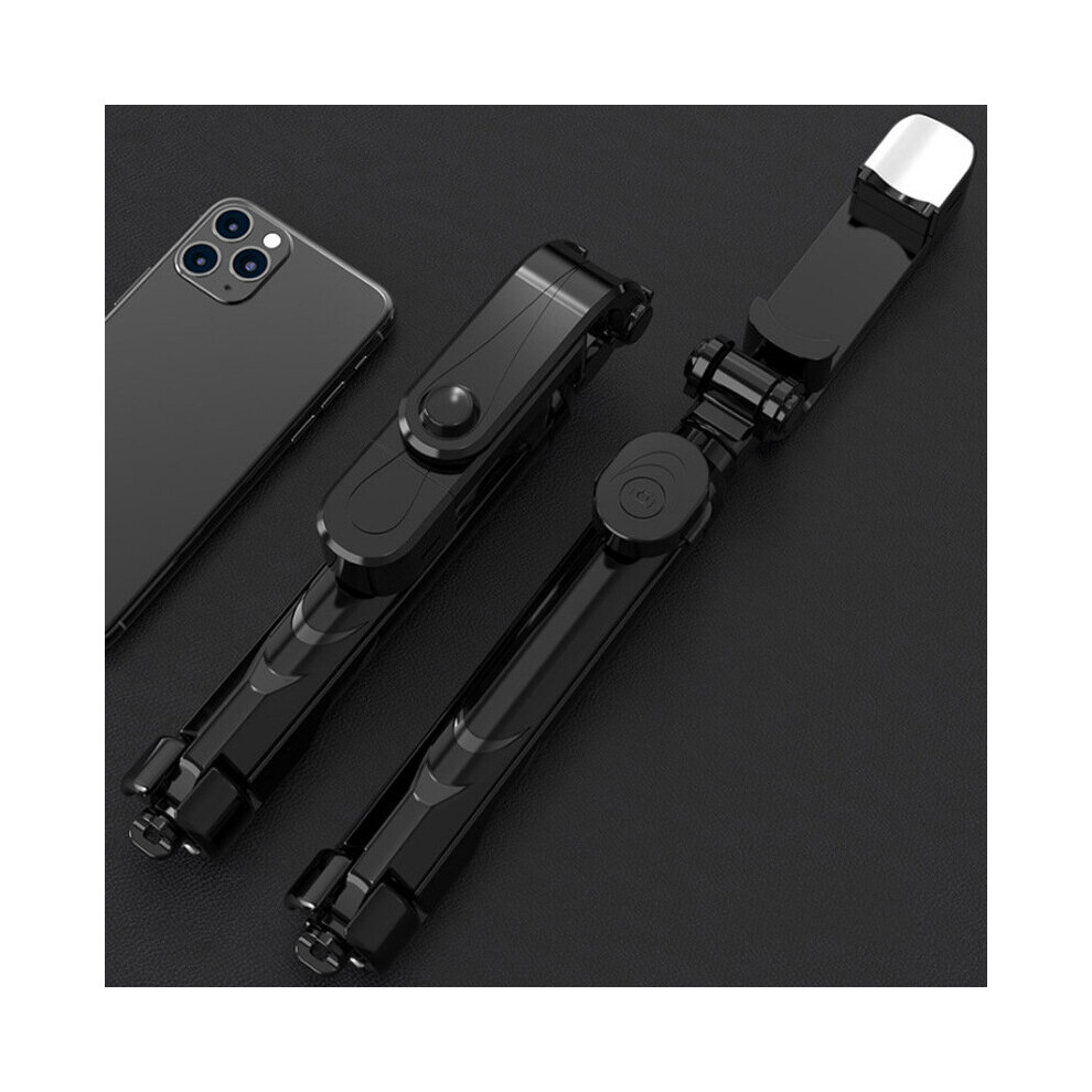 (A-) Bluetooth Selfie Stick Mobile Phone Holder Retractable Portable Multifunctional Mini Tripod With Wireless Remote Shutter Black 4852056953931