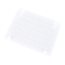 (a-White) Hot Silicone Heat Resistant Mat For Travel Curls Hair Straightener Iron Pad Hair Styling Adapter Salon Styling Straightener Tool