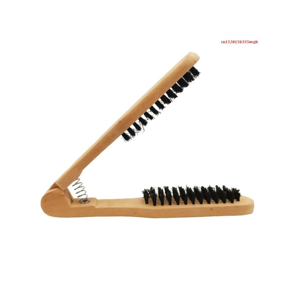 Dechoicelife Unisex Not,Specified Hairdresser Hair Styling Hair Straightener Folding V Shape Comb Splint Hair Salon Wooden Combs For Straightening Drop Shipping