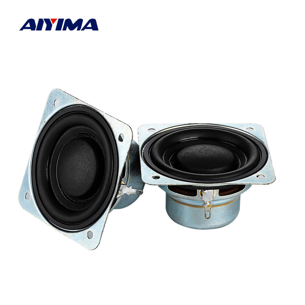 Aiyima 2.25 Inch Audio Speaker 3 Ohm 10W Neodymium Magnetic Midrange Bass Paper Cone Rubber Edge Pss Loudspeaker 60Mm 2Pcs 4851195417502