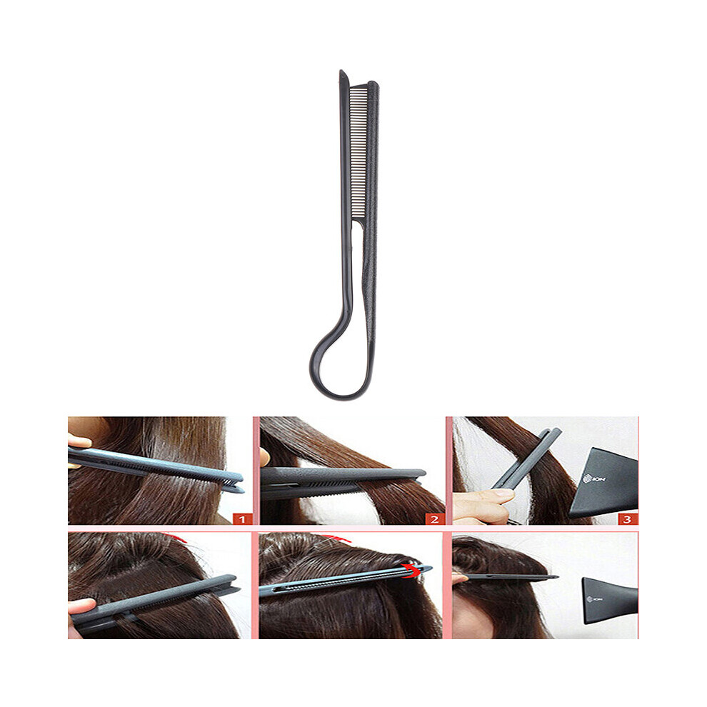 Dechoicelife Unisex Not,Specified 1Pc V Shape Clip-Type Hairdressing Hair Straightener Diy Styling Combs Tool Haircut Straightening Haircut Straightening