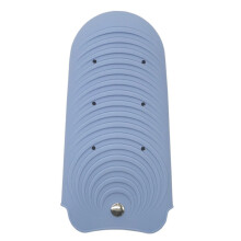 (a-Blue Large Size) Hairdressing Tool Soft Case Curling Stick Silicone Case Portable Silicone Bag Heat-resistant Hair Straightener Silicone Mat Bag