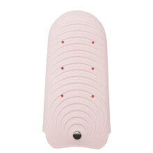 (a-Pink Large Size) Hairdressing Tool Soft Case Curling Stick Silicone Case Portable Silicone Bag Heat-resistant Hair Straightener Silicone Mat Bag