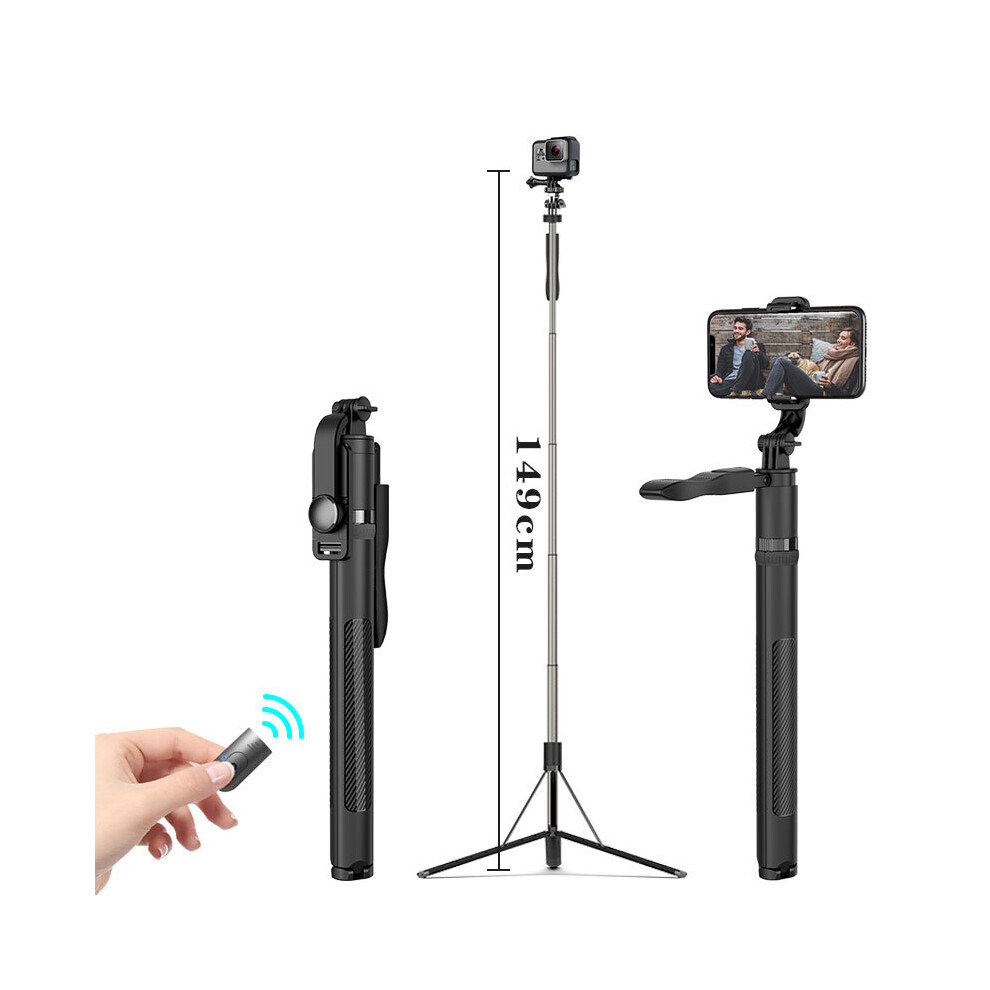 Kaiqisj L05 Selfie Stick Extended Bluetooth Selfie Stick Stable Camera Stand Tripod Remote Control Selfie Stick Aluminum Alloy 4855008111632
