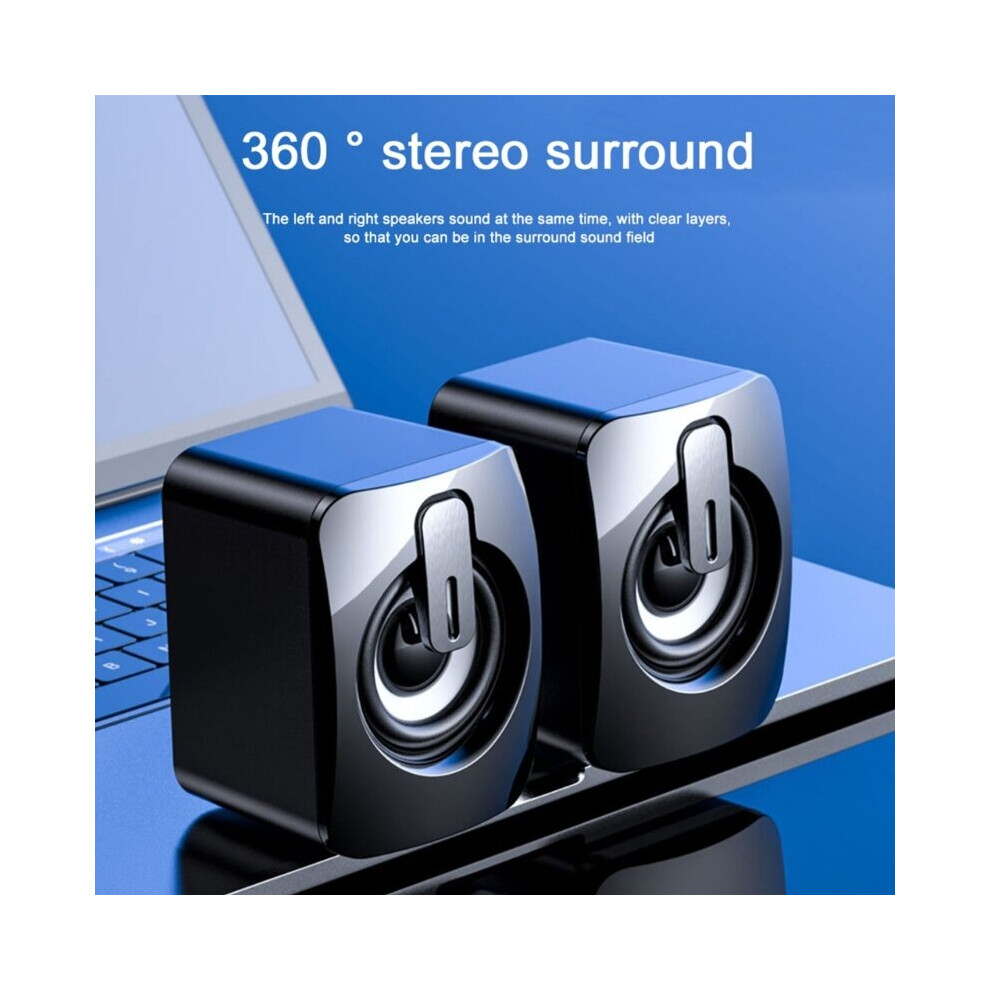 Mini Computer Speaker Stereo Sound Surround Loudspeaker Usb Wired 3.5Mm Speakers For Pc Laptop Notebook Loudspeakers F19e 4851195407923