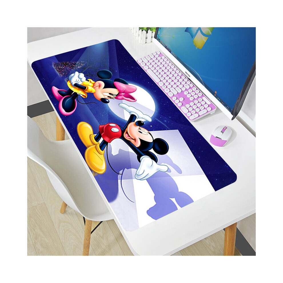 (A- Xxl 300X800x2mm) Mickey And Minnie Mouse Pad Larger Xxl 900X400 Speed Mini Pc Computer Keyboard Desk Mat Lol Cs Go Gaming Accessories Mous Sky Blue 4855357833766