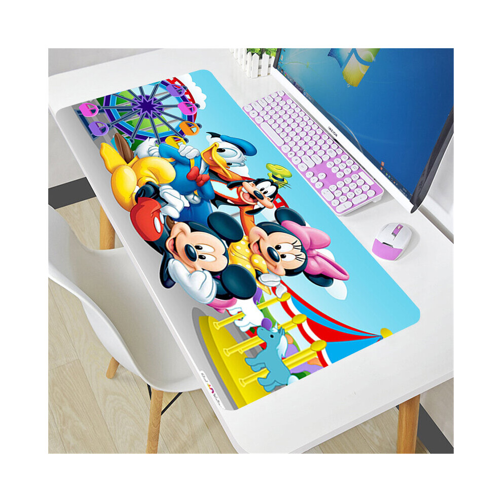 (A- Xl 300X700x2mm) Mickey And Minnie Mouse Pad Larger Xxl 900X400 Speed Mini Pc Computer Keyboard Desk Mat Lol Cs Go Gaming Accessories Mou Dark/Brown 4855357833339