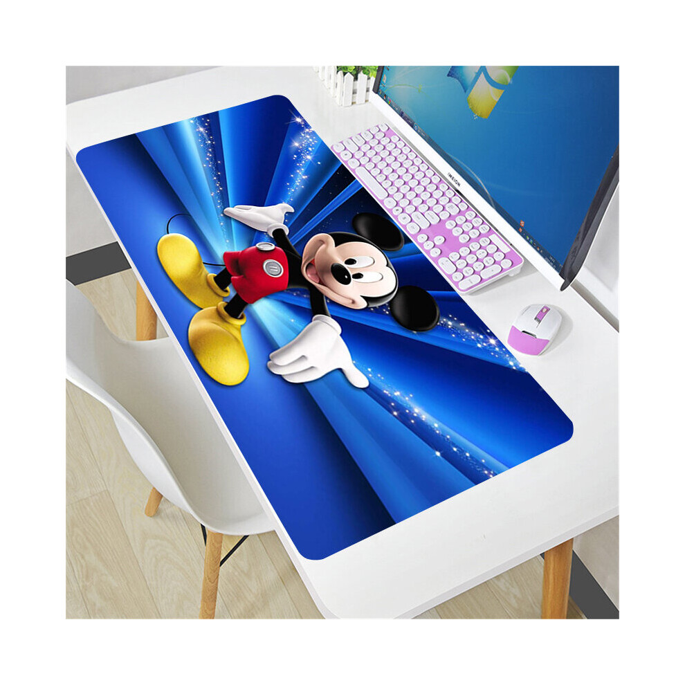 (A- Xxxxl 400X900x2mm) Mickey And Minnie Mouse Pad Larger Xxl 900X400 Speed Mini Pc Computer Keyboard Desk Mat Lol Cs Go Gaming Accessories Mouse Brown 4855357833247