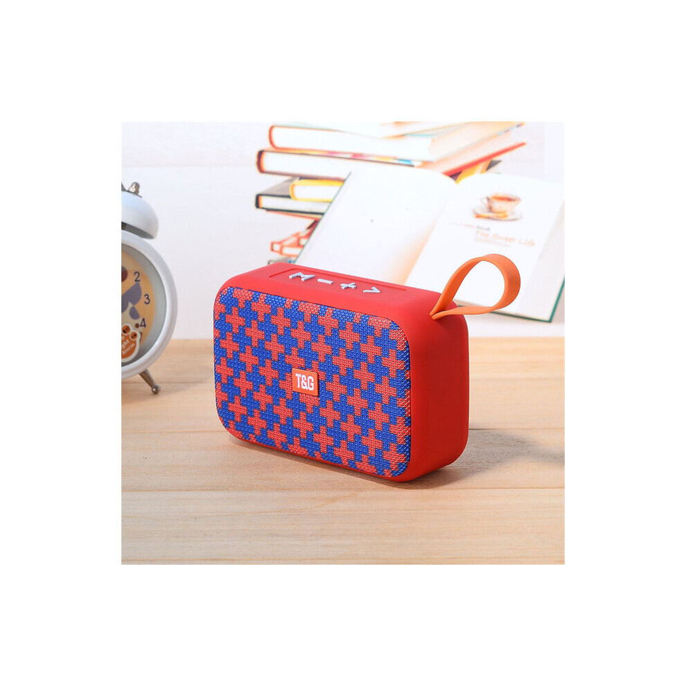 (A- Blue) Tg506 Speakers Portable Mini Speaker Wireless Hifi Speaker Soundbar Outdoor Loudspeaker Support Tf Card Fm Aux Vs Tg182 Red/Blue 4851195387669