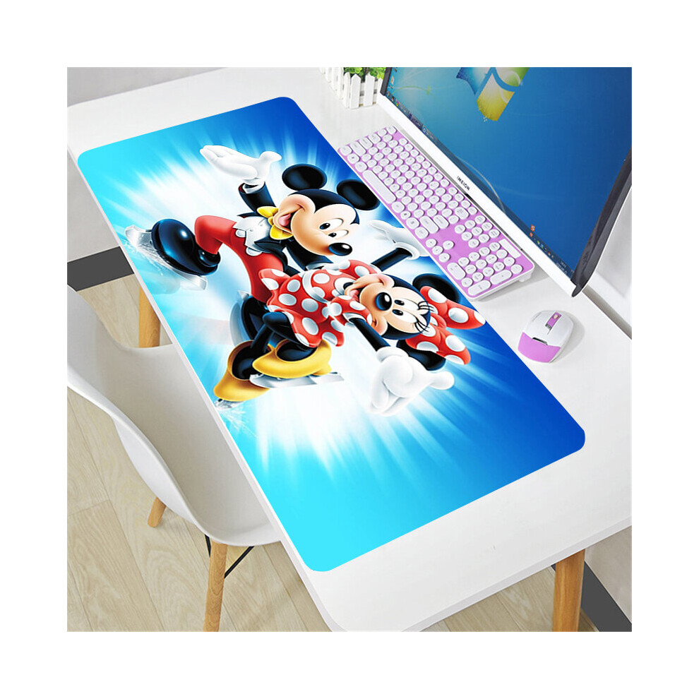 (A- Xxl 300X800x2mm) Mickey And Minnie Mouse Pad Larger Xxl 900X400 Speed Mini Pc Computer Keyboard Desk Mat Lol Cs Go Gaming Accessories Mousep Orange 4855357833704