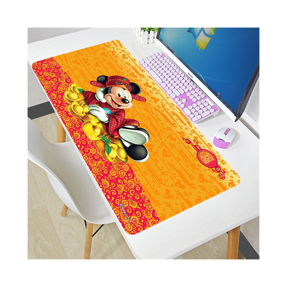 (A- Xxl 300X800x2mm) Mickey And Minnie Mouse Pad Larger Xxl 900X400 Speed Mini Pc Computer Keyboard Desk Mat Lol Cs Go Gaming Accessories Mou Dark/Grey 4855357833407