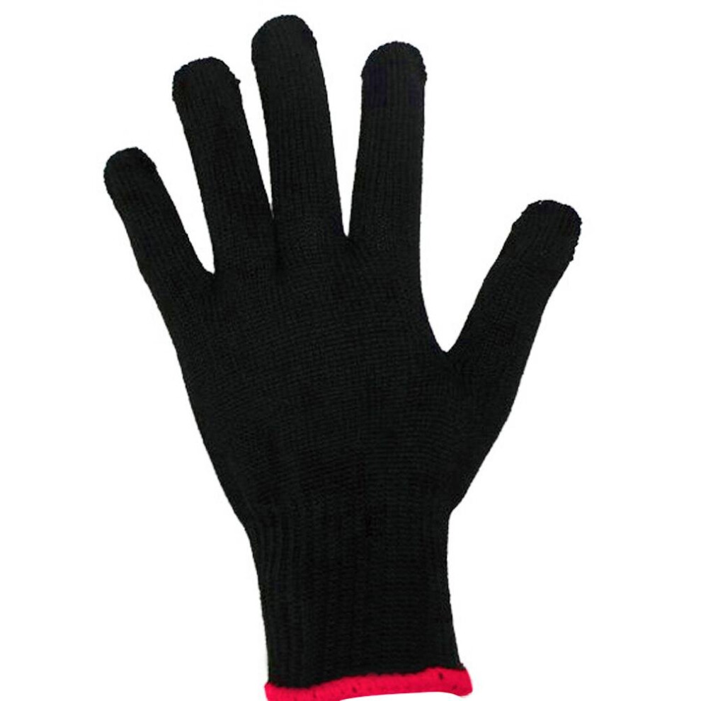 Dechoicelife (A-Dark Khaki) 1Pc Hair Straightener Perm Curling Hairdressing Heat Resistant Finger Glove Hair Care Styling Tools Anti-Scalding Gloves