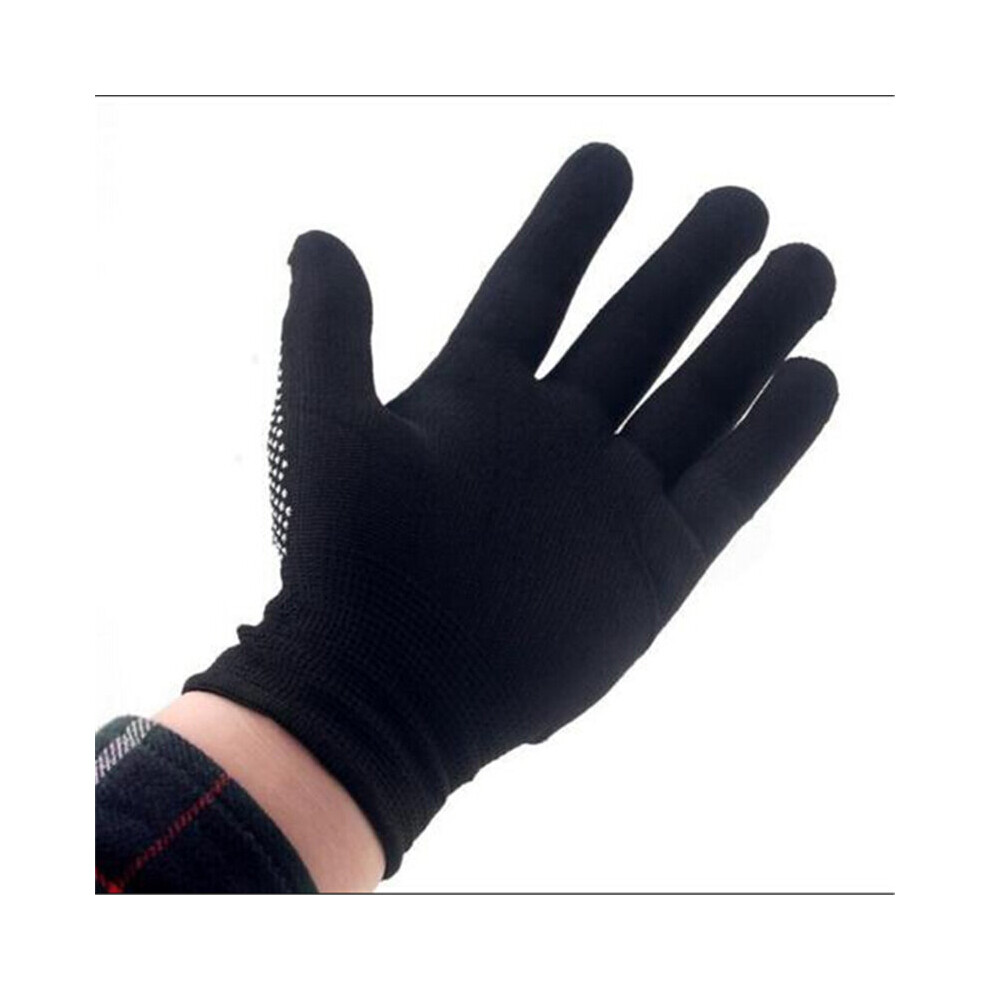 Photos - Hair Pin / Headband / Elastic Hair Tie  1Pair Hair Straightener Perm Curling Hairdressing Heat Resistant Finger Glove Hair Care Styling Tools Thermal St(a-black M)