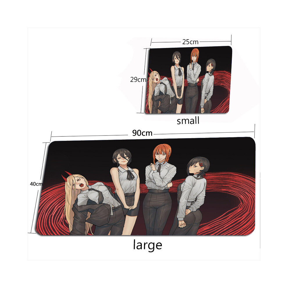 (A-Anime Mouse Pad 8 300X800x2mm) Chainsaw Man 2 Mouse Pad Gaming Accessories Xxl Anime Desk Mat Gamer Keyboard Large Mouse Pads Tiger Mouse Pad Gamer 4855357928738